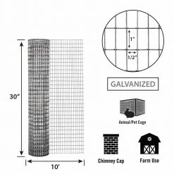 Best deal 😍 Garden Zone Cage Welded Wire 1/2 In. X 1 In. 16 Ga. 🛒 -Outlet Fencing Store 1008168 new 5