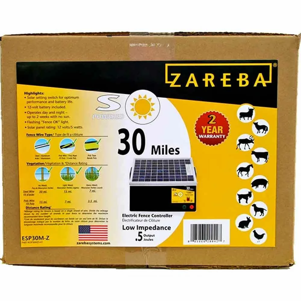 New โจ Zareba 30 Mile Solar Low Impedance Charger ๐ 4 New โจ Zareba 30 Mile Solar Low Impedance Charger ๐ - Image 2