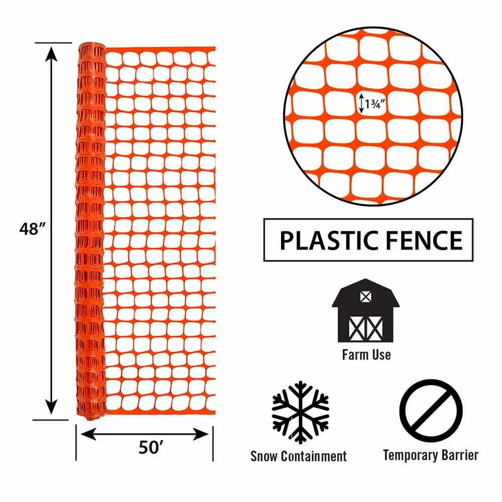 Best Pirce ๐ Garden Zone Orange Plastic Snow Fence ๐ 4 Best Pirce ๐ Garden Zone Orange Plastic Snow Fence ๐ - Image 3