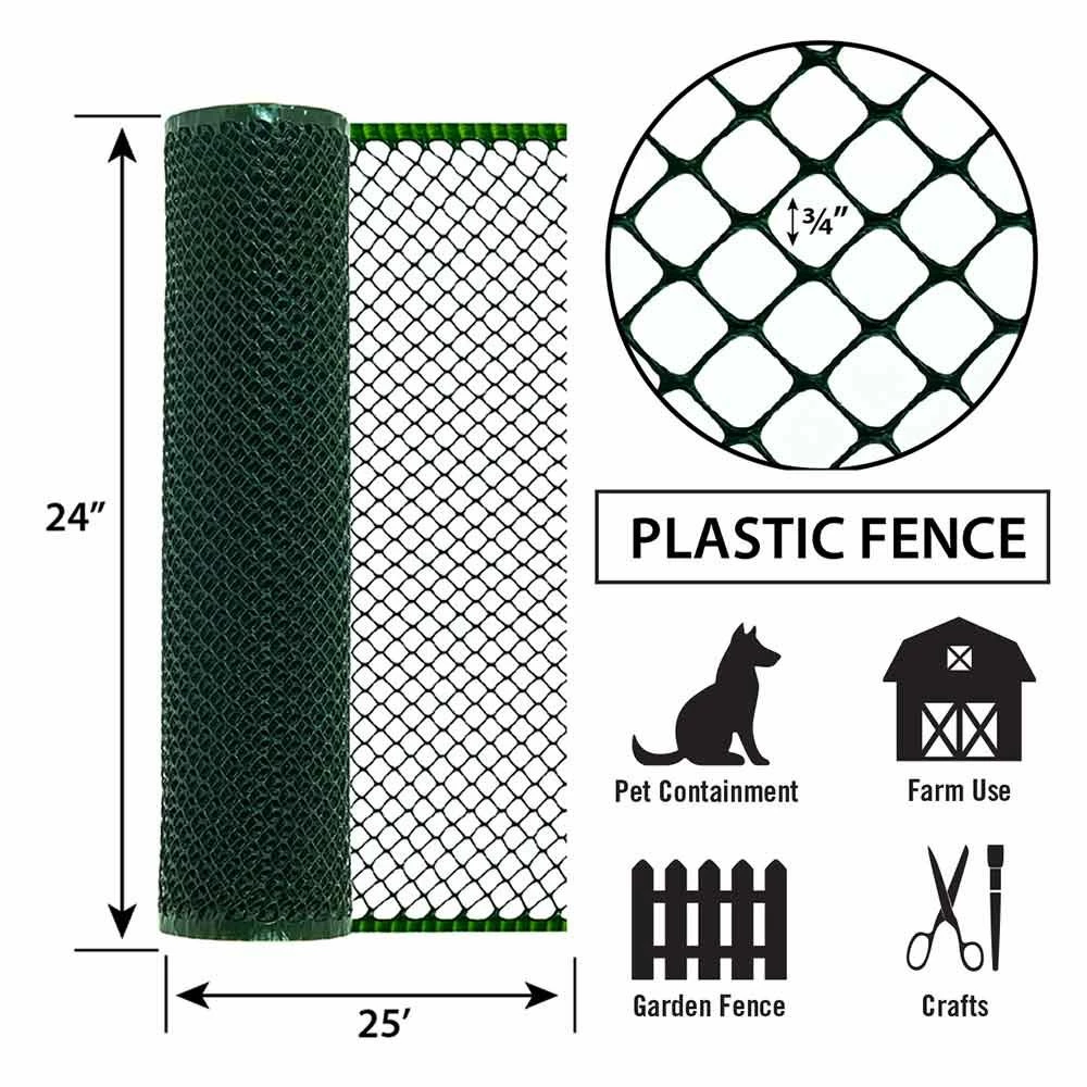 Promo ⌛ Garden Zone Plastic Poultry Netting 24 In. X 25 Ft. 🔥 5 Promo ⌛ Garden Zone Plastic Poultry Netting 24 In. X 25 Ft. 🔥 - Image 4